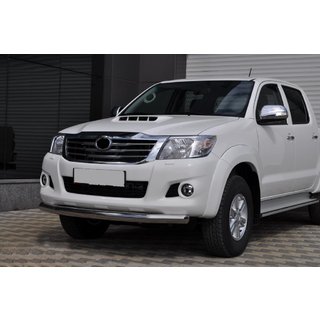 Передній захист ST008 (нерж.) Toyota Hilux 2006-2015 рр. фото 2