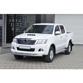 Передній захист ST008 (нерж.) Toyota Hilux 2006-2015 рр. фото 4