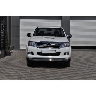 Передній захист ST017 (нерж.) Toyota Hilux 2006-2015 рр. фото 2