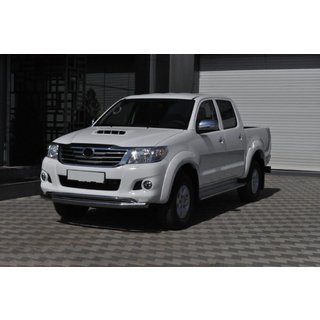 Передній захист ST017 (нерж.) Toyota Hilux 2006-2015 рр. фото 3