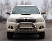 Toyota Hilux 2006-2015 рр. Кенгурятник WT002 (нерж.) фото 1