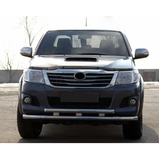Передній захист ST014 (нерж.) Toyota Hilux 2006-2015 рр. фото 1