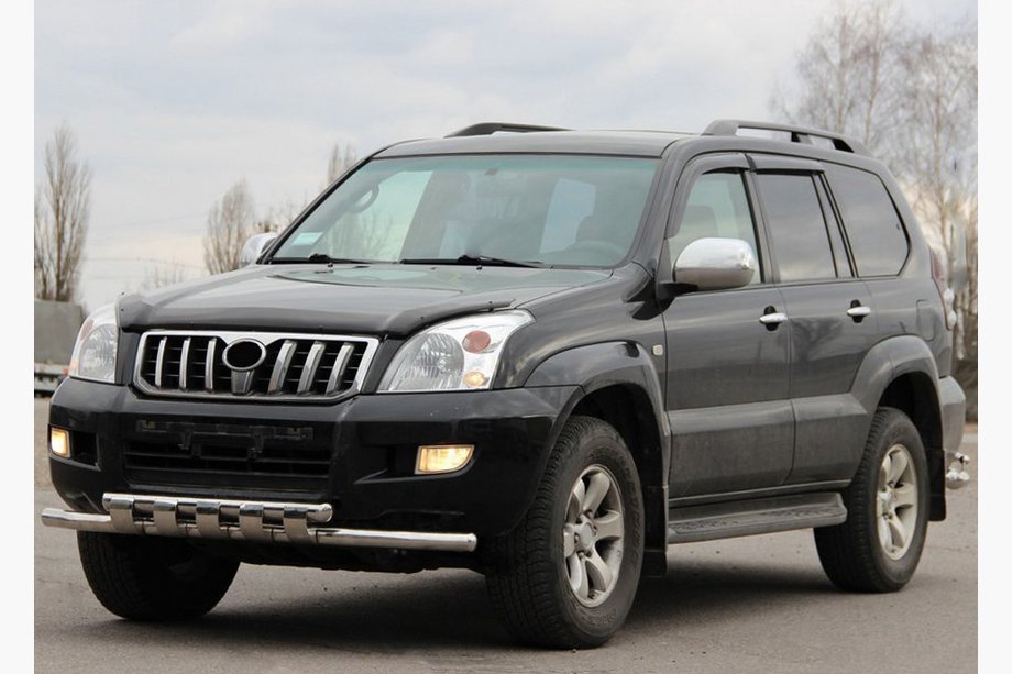 Toyota Land Cruiser Prado 120 2002-2009 рр. Передня дуга ST015 (нерж.) Image
