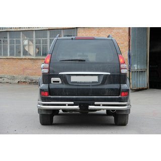 Задні подвійні куточки AK003-1 (2 шт., нерж) Toyota Land Cruiser Prado 120 2002-2009 рр. фото 2