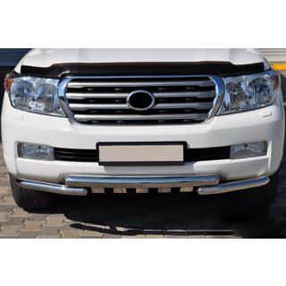 Передня дуга ST015 (нерж.) Toyota Land Cruiser 200 2007-2021 рр. фото 2