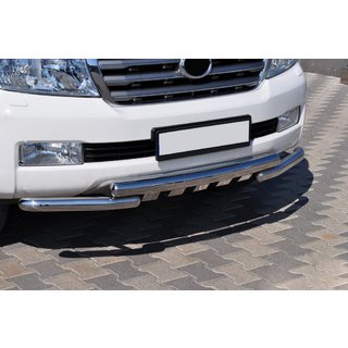 Передня дуга ST015 (нерж.) Toyota Land Cruiser 200 2007-2021 рр. фото 3