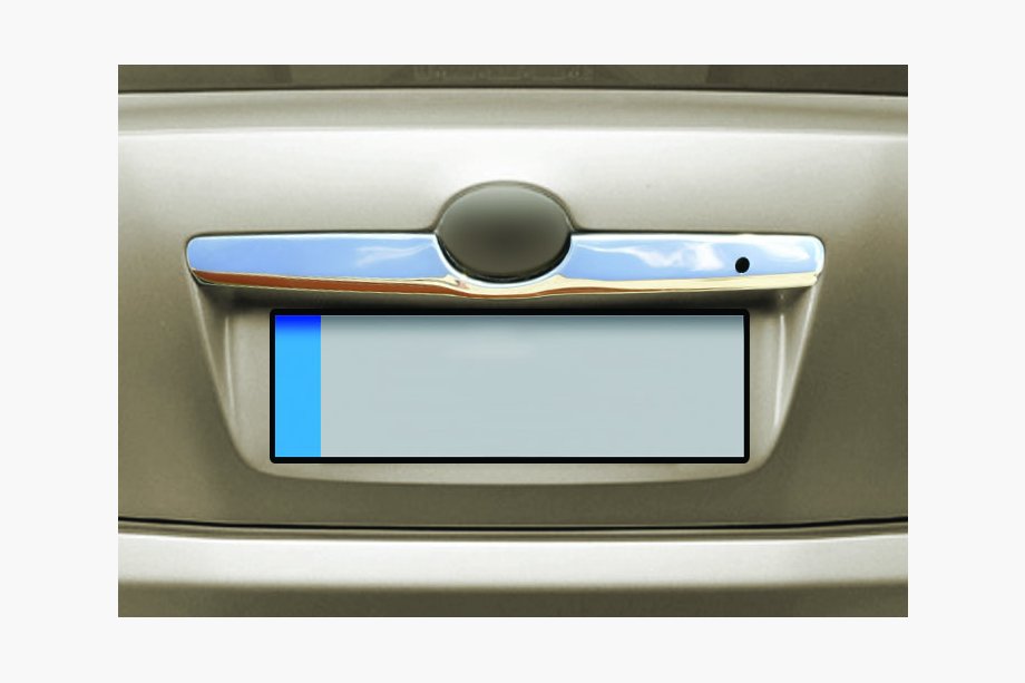 Toyota Camry 2006-2011 рр. УЦІНКА! Накладка над номером (нерж) Фото 1