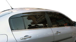 Renault Megane II 2004-2009 рр. Вітровики SD (4 шт, Perflex Sport) фото 4