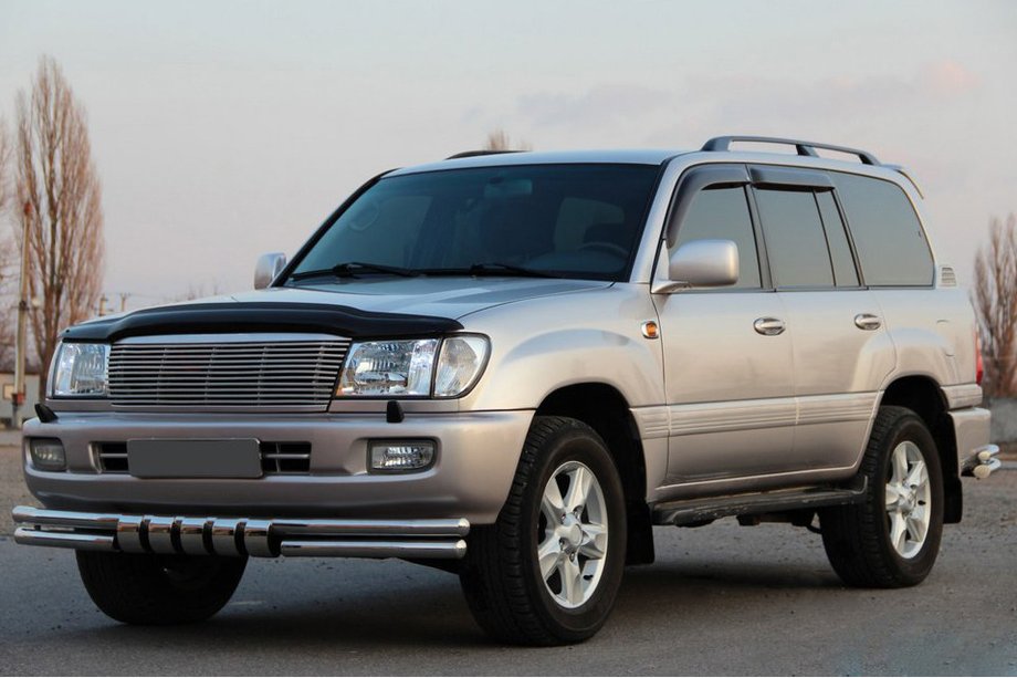 Toyota Land Cruiser 100 1998-2007 рр. Передня дуга ST015 (нерж.) Image