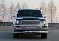 Toyota Land Cruiser 100 1998-2007 рр. Передня дуга ST015 (нерж.) фото 2