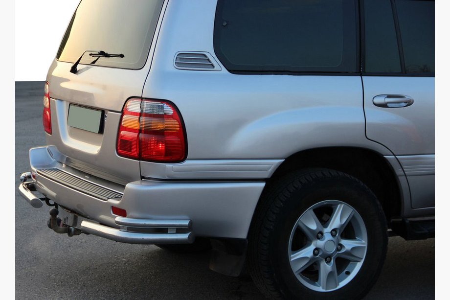 Toyota Land Cruiser 100 1998-2007 рр. Задні куточки AK003-Double (2 шт., нерж) Image