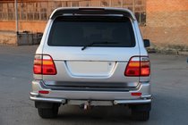 Toyota Land Cruiser 100 1998-2007 рр. Задні куточки AK003-Double (2 шт., нерж) фото 3