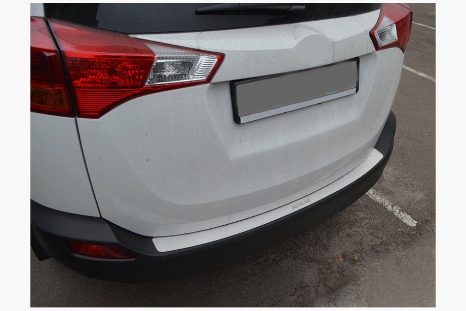 Toyota Rav 4 2013-2018 рр. Накладка на задній бампер Натанико (нерж) Фото 1