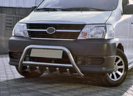 Toyota HiAce Кенгурятник WT003 (нерж) фото 2