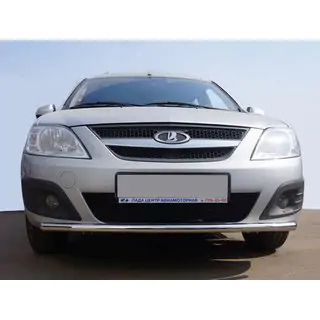 Передня нижня труба ST008 (нерж.) Lada Largus 2012- рр. фото 1