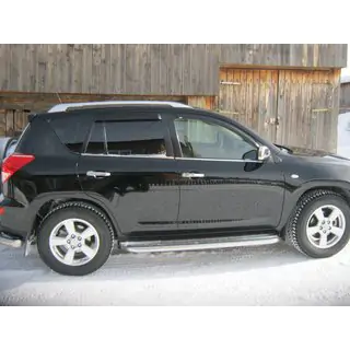 Зовнішня окантовка вікон (4 шт, нерж) Toyota Rav 4 2006-2013 рр. фото 3
