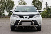 Toyota Rav 4 2013-2018 рр. Кенгурятник WT003 (нерж) фото 2