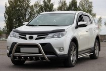 Toyota Rav 4 2013-2018 рр. Кенгурятник WT003 (нерж) фото 3