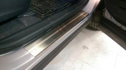 Toyota Rav 4 2019- рр. Накладки на пороги Натанико (4 шт., нерж.) фото 2