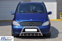 Mercedes Viano 2004-2014 рр. Кенгурятник WT003/004 (нерж.) фото 7