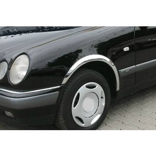 Накладки на арки (4 шт, нерж) Mercedes E-сlass W210 1995-2002 рр. фото 1