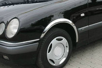 Mercedes E-сlass W210 1995-2002 рр. Накладки на арки (4 шт, нерж) фото 1