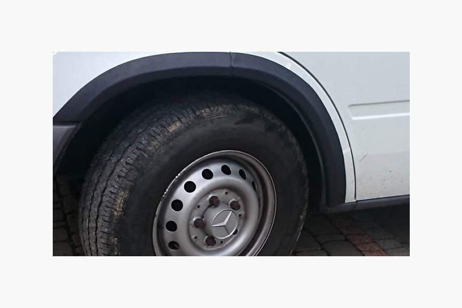 Volkswagen LT 1995-2006 рр. Накладки на арки (6 шт, чорні) Image