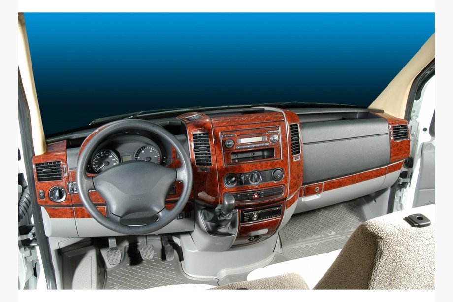 Mercedes Sprinter W906 2006-2018 рр. Накладки на панель (Meric, 50 деталей) Image
