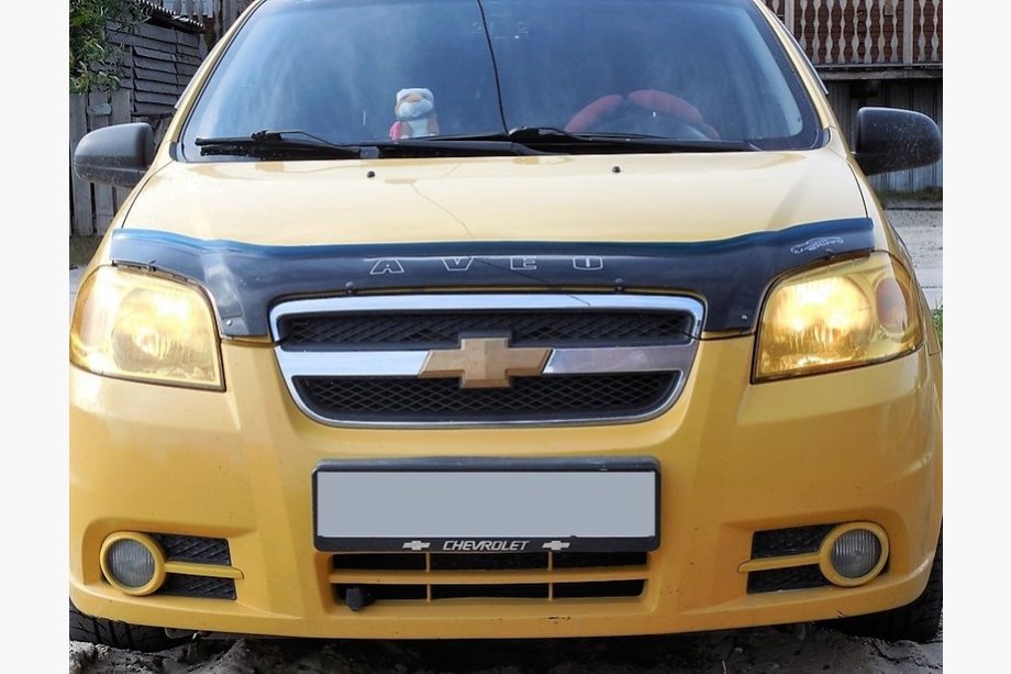 Chevrolet Aveo T250 2005-2011 рр. Дефлектор капота SD (VIP) Image