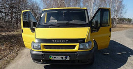 Ford Transit 2000-2014 рр. Дефлектор капота 2000-2006 VIP фото 1