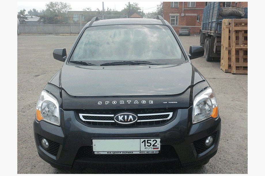 Kia Sportage 2004-2010 рр. Дефлектор капота (VIP) Image