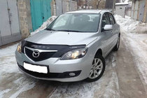 Mazda 3 2003-2009 рр. Дефлектор капота HB (VIP) фото 1