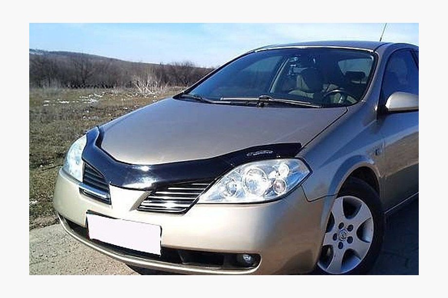 Nissan Primera P12 2002-2007 рр. Дефлектор капота (VIP) Image