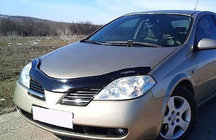 Nissan Primera P12 2002-2007 рр. Дефлектор капота (VIP) фото 1