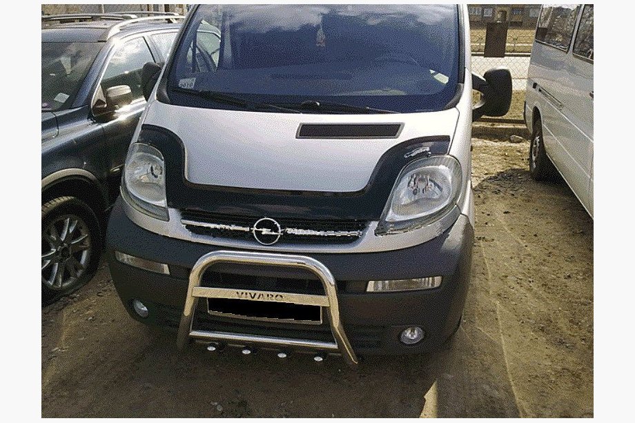 Opel Vivaro 2001-2015 рр. Дефлектор капота довга (VIP) Фото 1