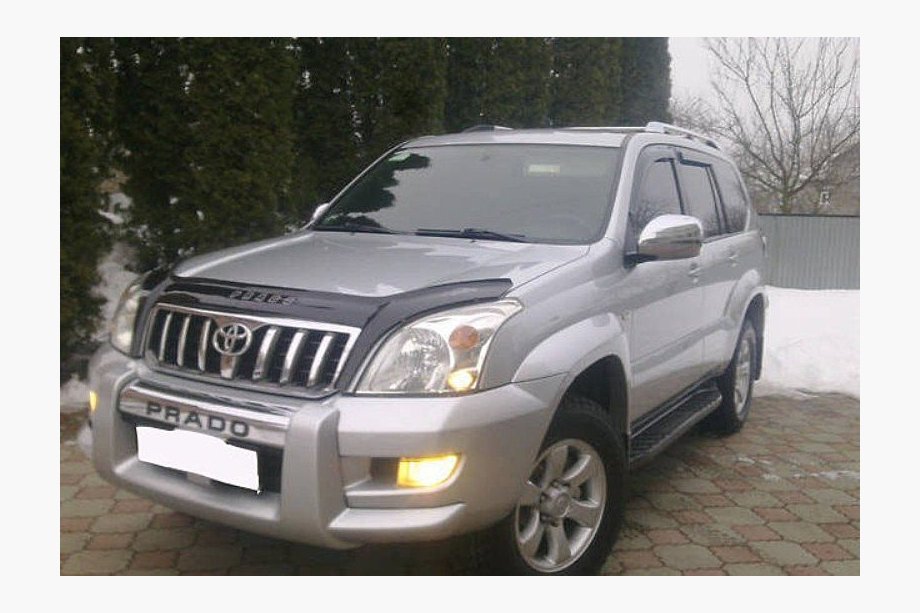 Toyota Land Cruiser Prado 120 2002-2009 рр. Дефлектор капота (VIP) Image