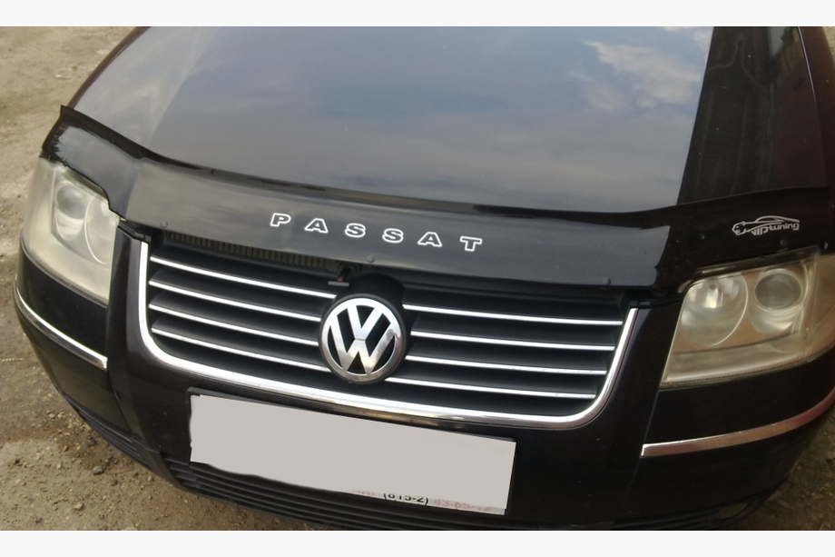 Volkswagen Passat B5 1997-2005 рр. Дефлектор капота 2001-2005 (VIP) Image