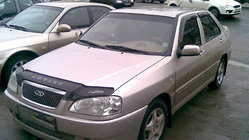 Chery Amulet 2003-2014 рр. Дефлектор капота (VIP) фото 1