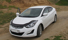 Hyundai Elantra (MD/UD) 2011-2015 рр. Дефлектор капота VIP фото 1