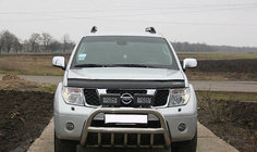 Nissan Navara 2006-2015 рр. Дефлектор капота VIP (2005-2010) фото 1