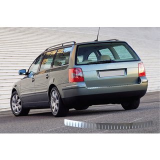 Накладки на задній бампер SW (Omsa, нерж.) Volkswagen Passat B5 1997-2005 рр. фото 1