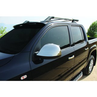 Накладки на дзеркала (2 шт, нерж.) Volkswagen Amarok 2010-2022 рр. фото 1