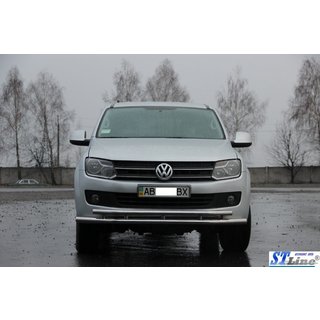 Передній захист ST018-2 (нерж) Volkswagen Amarok 2010-2022 рр. фото 2