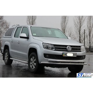 Передній захист ST018-2 (нерж) Volkswagen Amarok 2010-2022 рр. фото 4