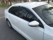Volkswagen Jetta 2011-2018 рр. Вітровики з хром смужкою (4 шт, Niken) фото 2