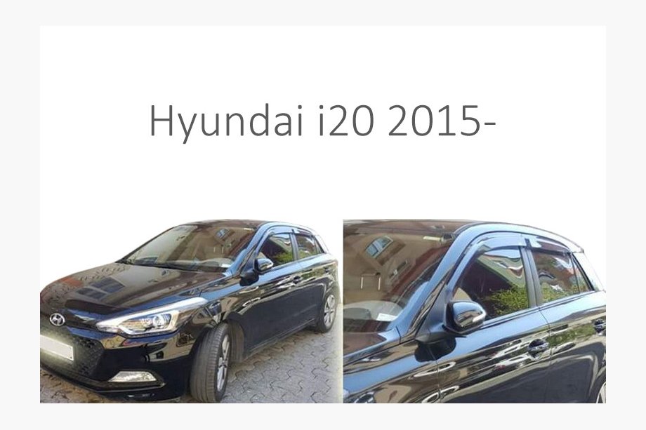 Hyundai I-20 2014-2020 рр. Вітровики (4 шт, Perflex) Фото 1