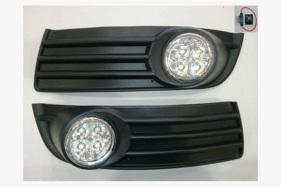 Volkswagen Jetta 2006-2011 рр. Протитуманки з вставками LED Image