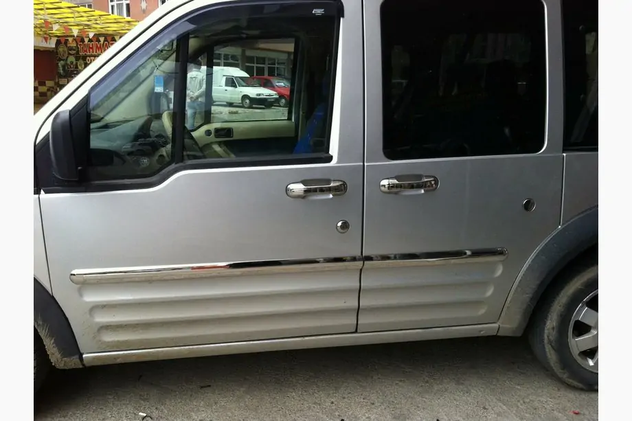 Ford Connect 2002-2006 рр. Накладки на молдинги на двері (4 шт, нерж.) Фото 3