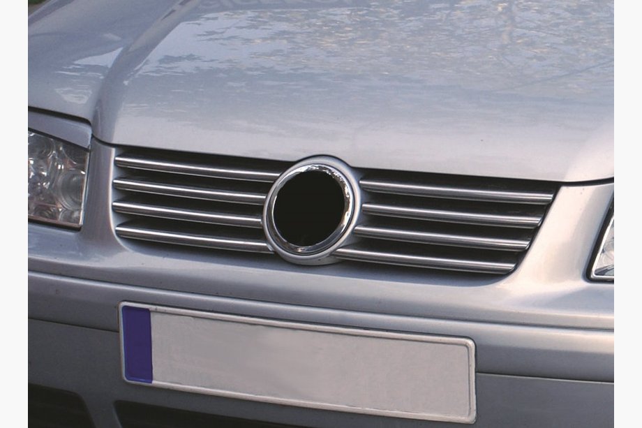 Volkswagen Bora 1998-2004 рр. Накладки на решітку (8 шт, нерж) Image