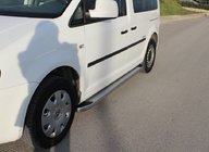 Volkswagen Caddy 2004-2010 рр. Бокові пороги Omsa MSline (2 шт, алюміній) фото 2